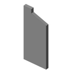 Šamotová deska boční, levá KV 025F R01